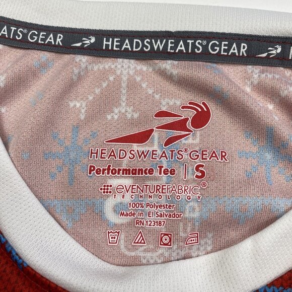 HeadSweats Gear Performance Tee Size S EventureFabric Technology Christmas NEW - Picture 3 of 10